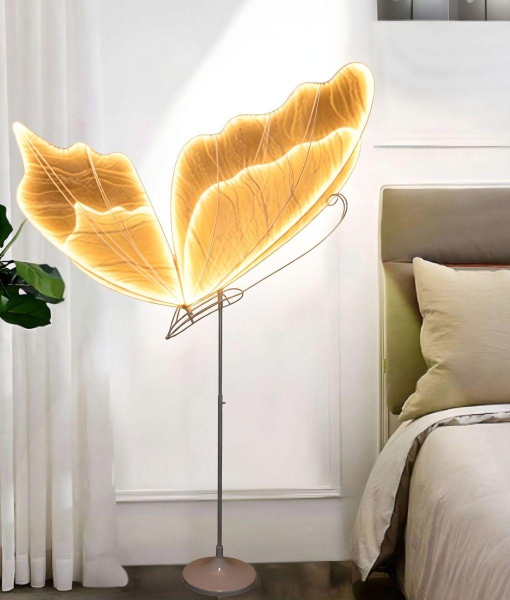 Lámpara Pie Decorativo Funcional Estilo Mariposa Jhn-7