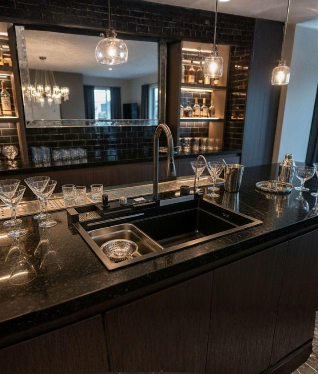 Fregadero Multifuncional Cocina Lavaplatos Elegante Jhn-9