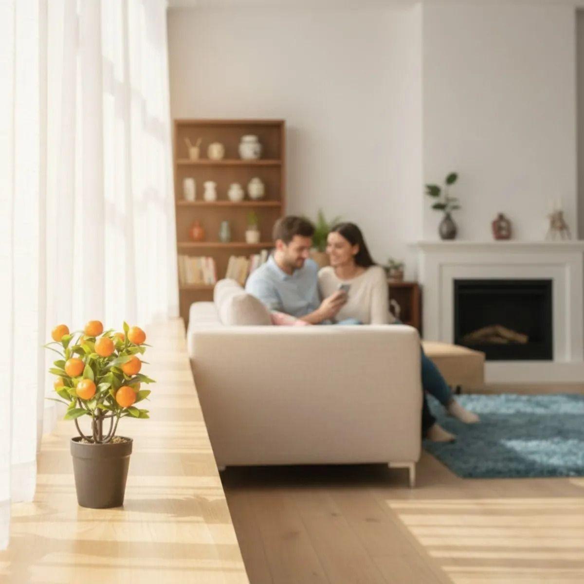 Planta Artificial Diseño Frutal Estilo Adorno Ornamental Jhn-2