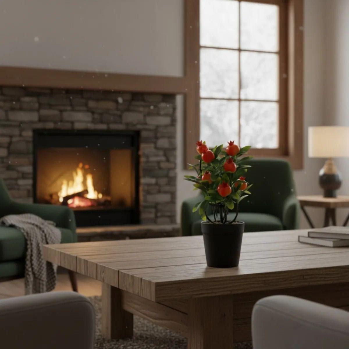 Planta Artificial Diseño Frutal Estilo Adorno Ornamental Jhn-8