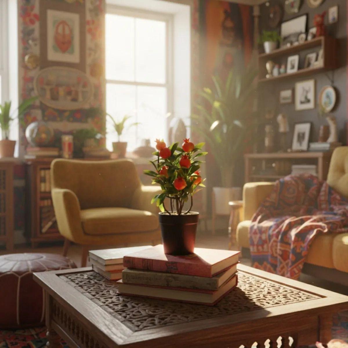 Planta Artificial Diseño Frutal Estilo Adorno Ornamental Jhn-9