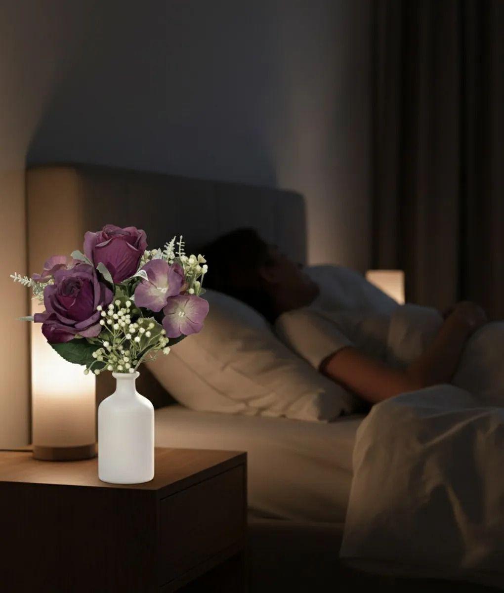 Set 3 Flores Artificiales Silvestres Ramo Decorativo Jhn-3