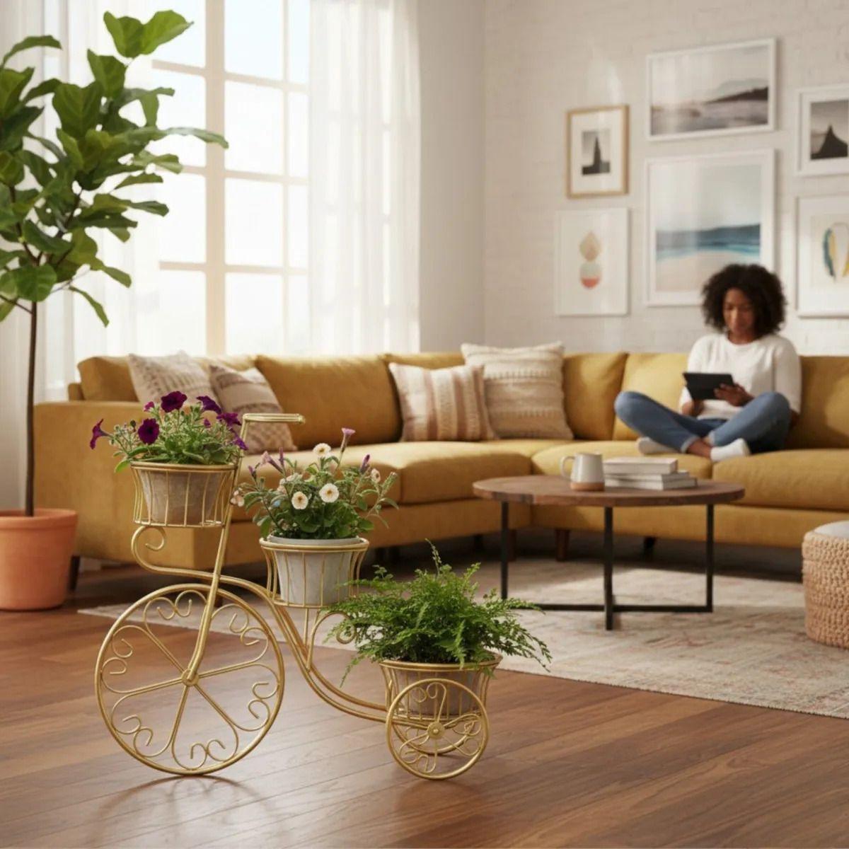 Porta Maceta Decorativo Triciclo Ornamental Vintage Jhn-8