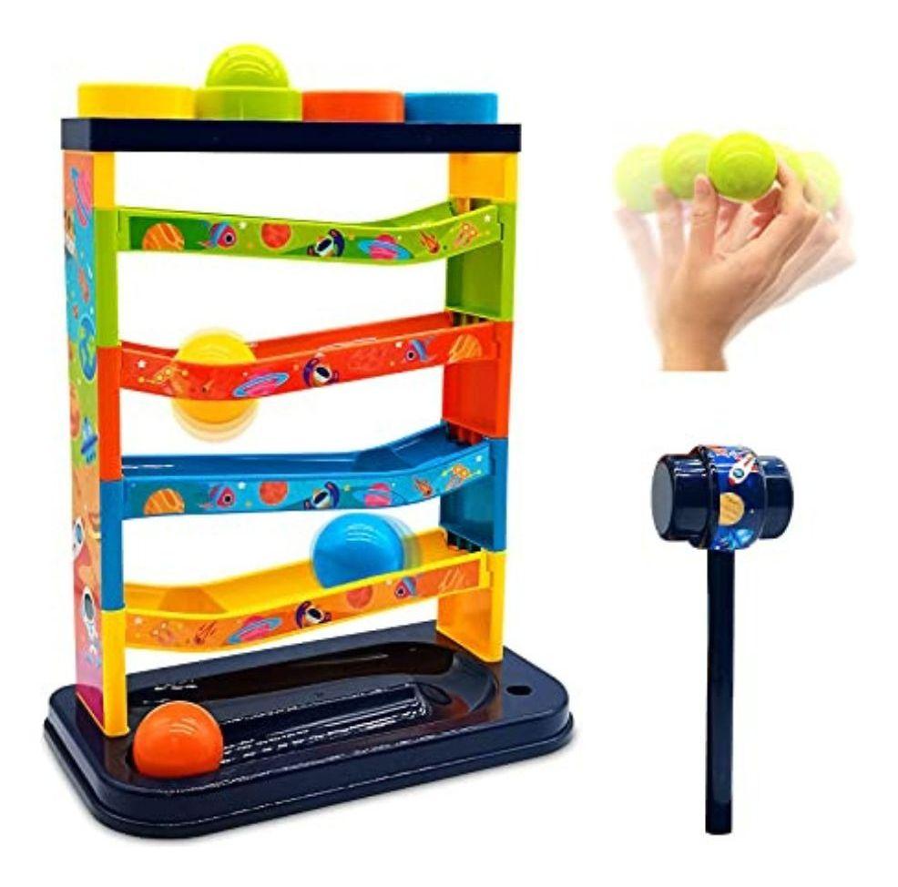 PELOTAS BOLAS 5 NIVELES RAMPAS RACER MONTESSORI BEBE LAU-3