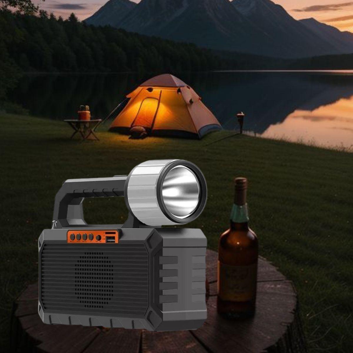 KIT LAMPARA SOLAR 4 EN 1 CAMPING EMERGENCIA USO DIARIO LAU-3