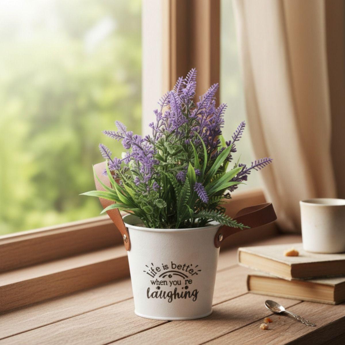 Set 2 Planta Artificial Decorativa Lavanda Encanto Jhn-3