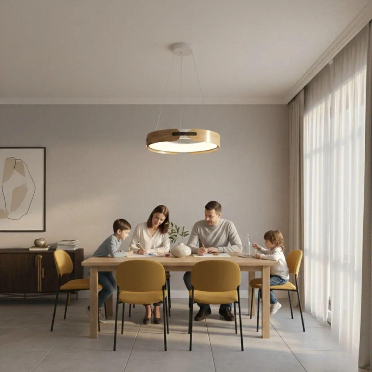 Lámpara Techo Colgante Diseño Halo Estilo Minimalista Jhn-4