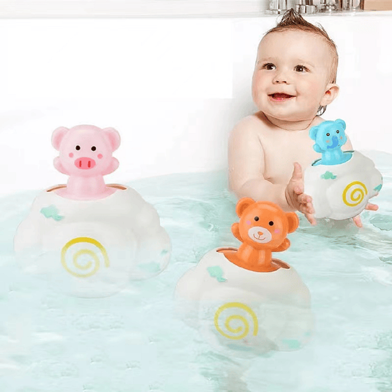 Set 6 Juguete Baño Chorro Agua Divertido Bebes Ducha Lau-5