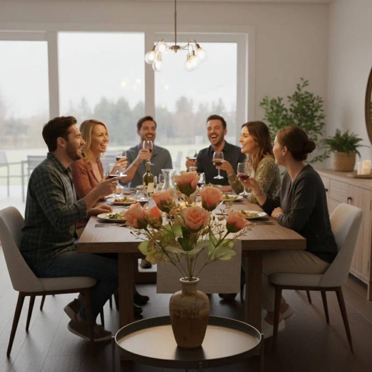 Set 4 Ramo Artificial Floral Ornamental Armonía Botánica Jhn-4