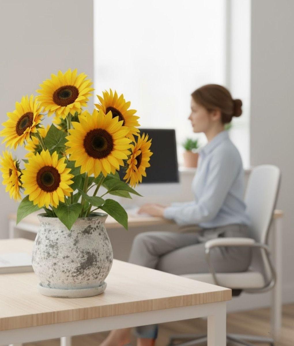 Maceta Decorativa Patrón Moderno Jaspeado Funcional Jhn-3