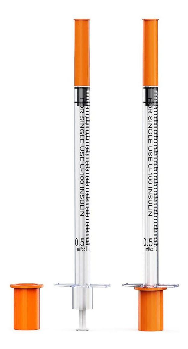 PACK JERINGA DE INSULINA 1 ML 100 PCS DESECHABLE LAU-0