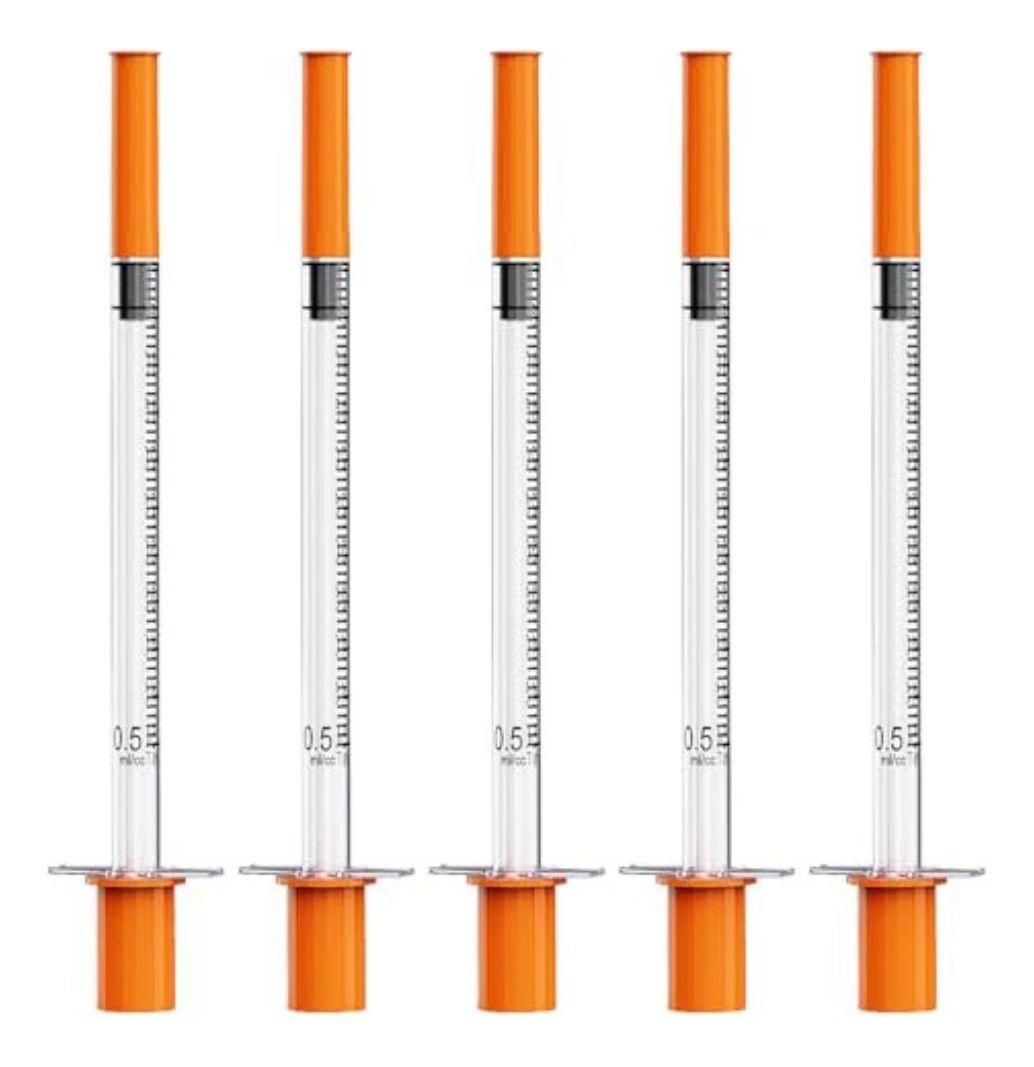 PACK JERINGA DE INSULINA 1 ML 100 PCS DESECHABLE LAU-4