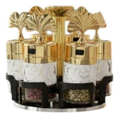 Especiero Giratorio Diseño Botánico Decorativo Hogar Jhn-1