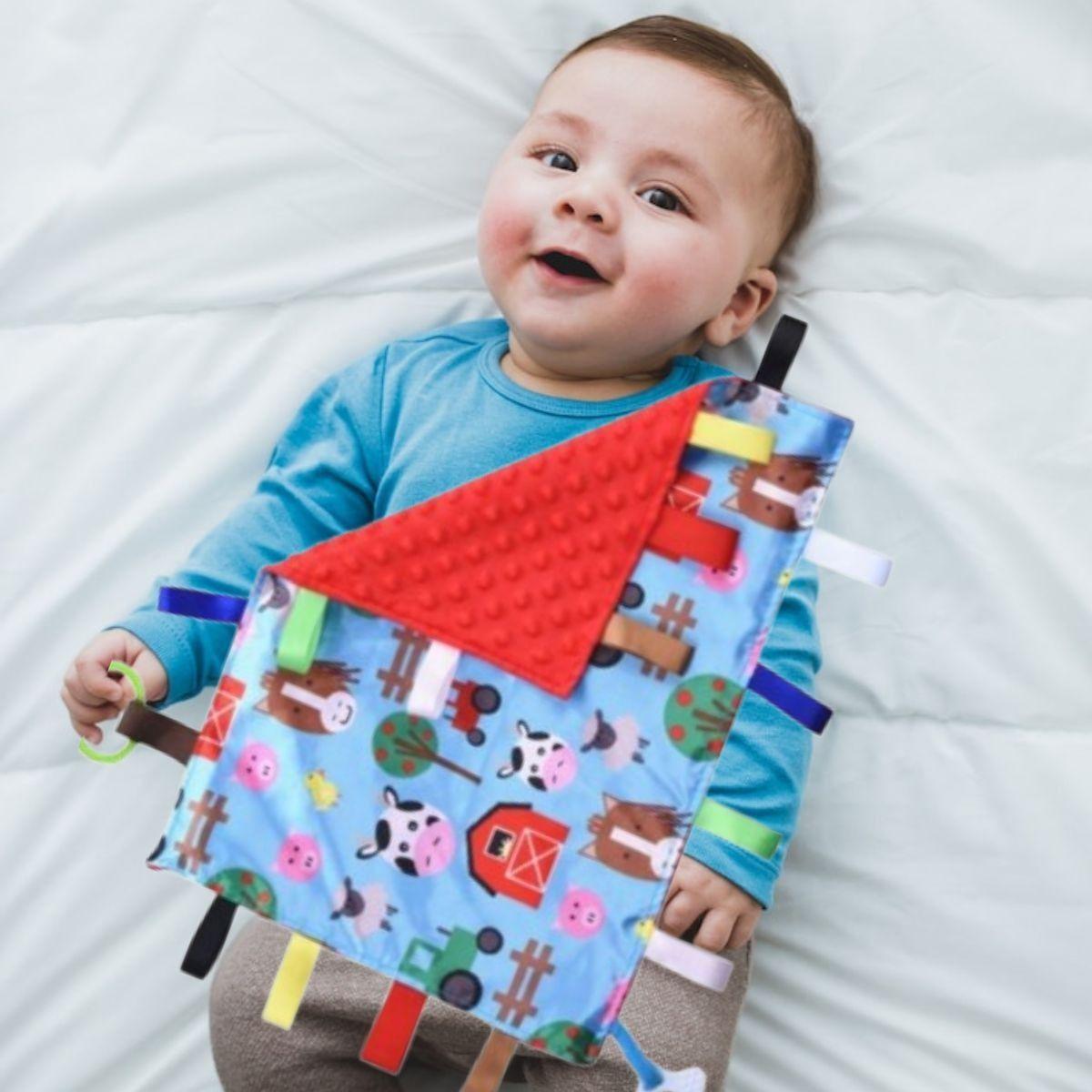 SET 2 MANTAS DE APEGO SENSORIALES ESTIMULA JUEGO BEBE LAU-7