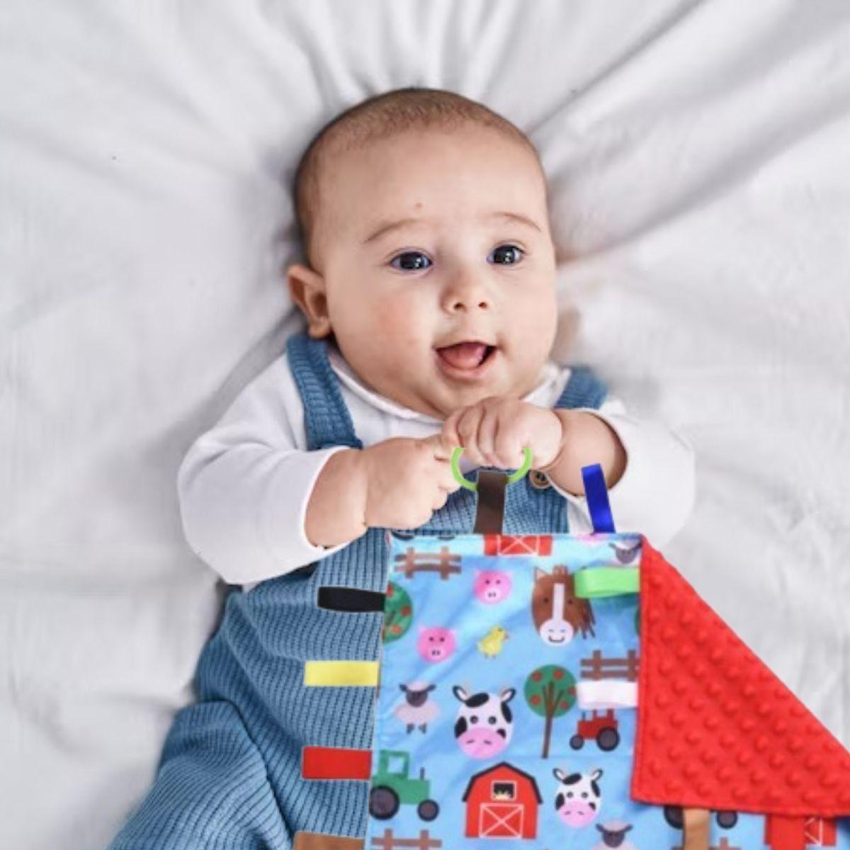 SET 2 MANTAS DE APEGO SENSORIALES ESTIMULA JUEGO BEBE LAU-8