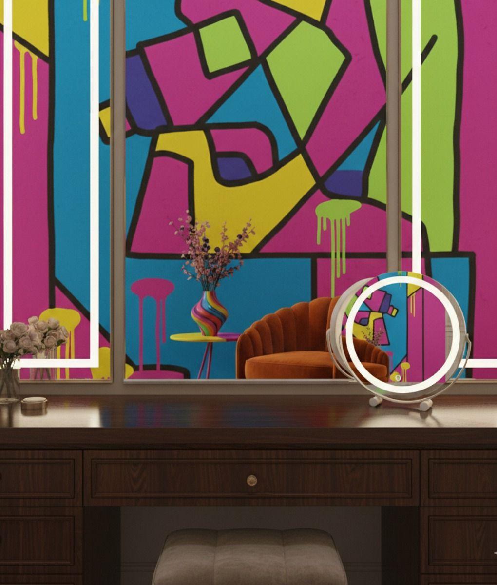 Espejo Decorativo Tocador Diseño Inteligente Iluminación Jhn-6