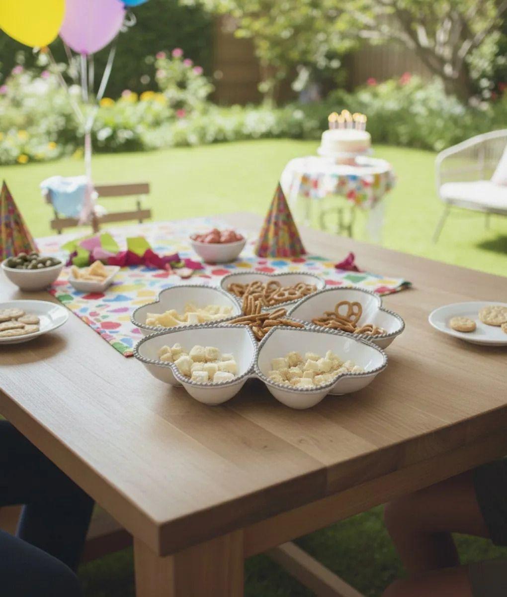 Bandeja Servir Decorativa 5 Compartimentos Adorno Jhn-9