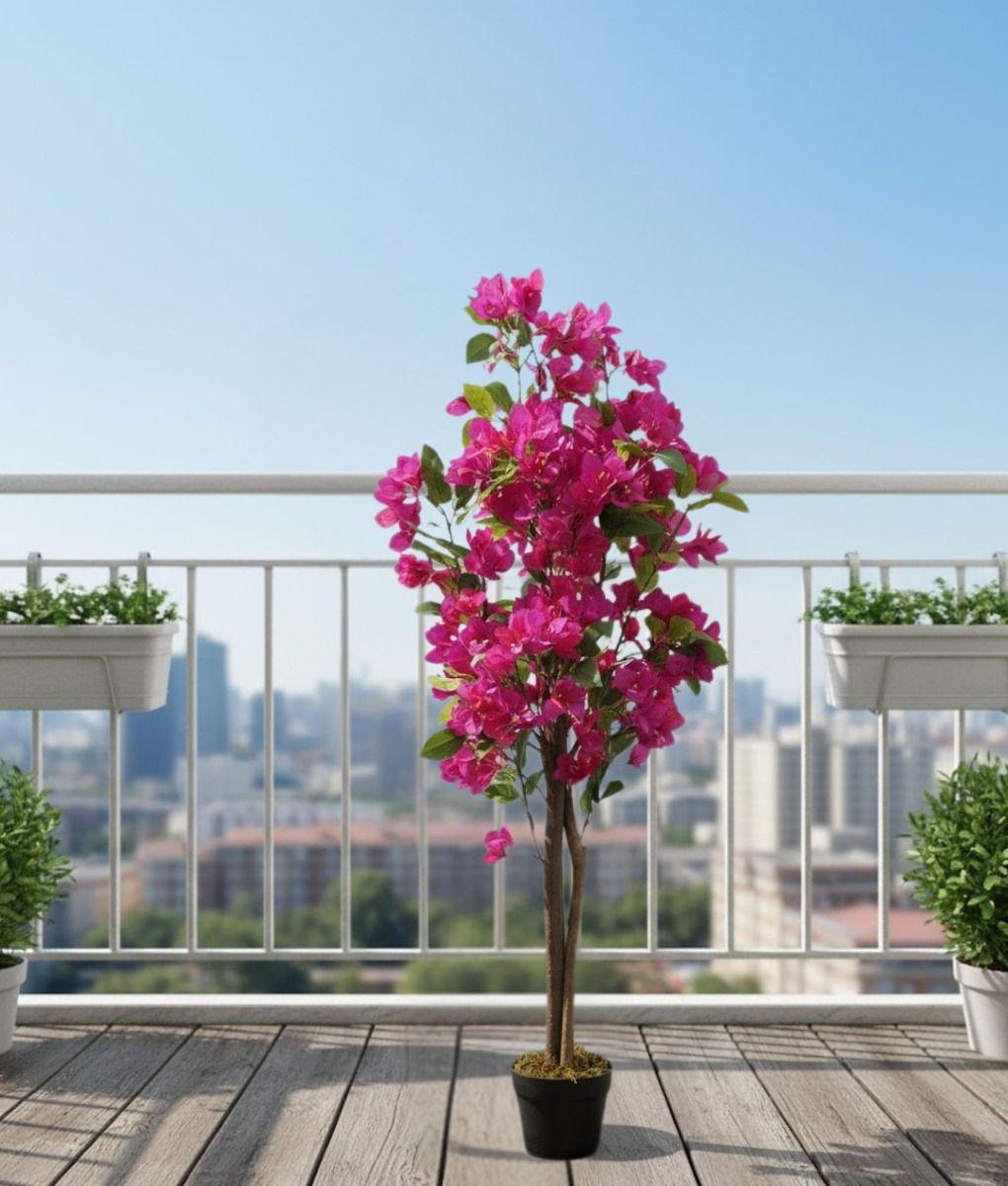 Planta Artificial Arbusto Ornamental Flores Rosas Adorno Jhn-9