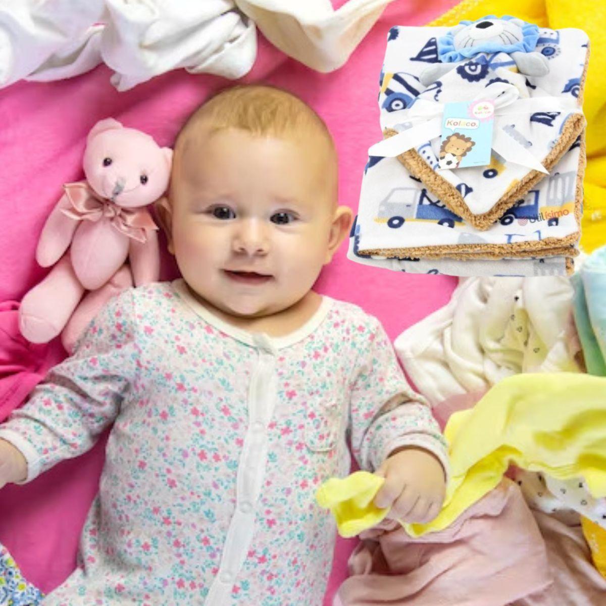 MANTA DE APEGO COBIJA DOBLE SUAVE ABRIGO CONFORT BEBE LAU-6