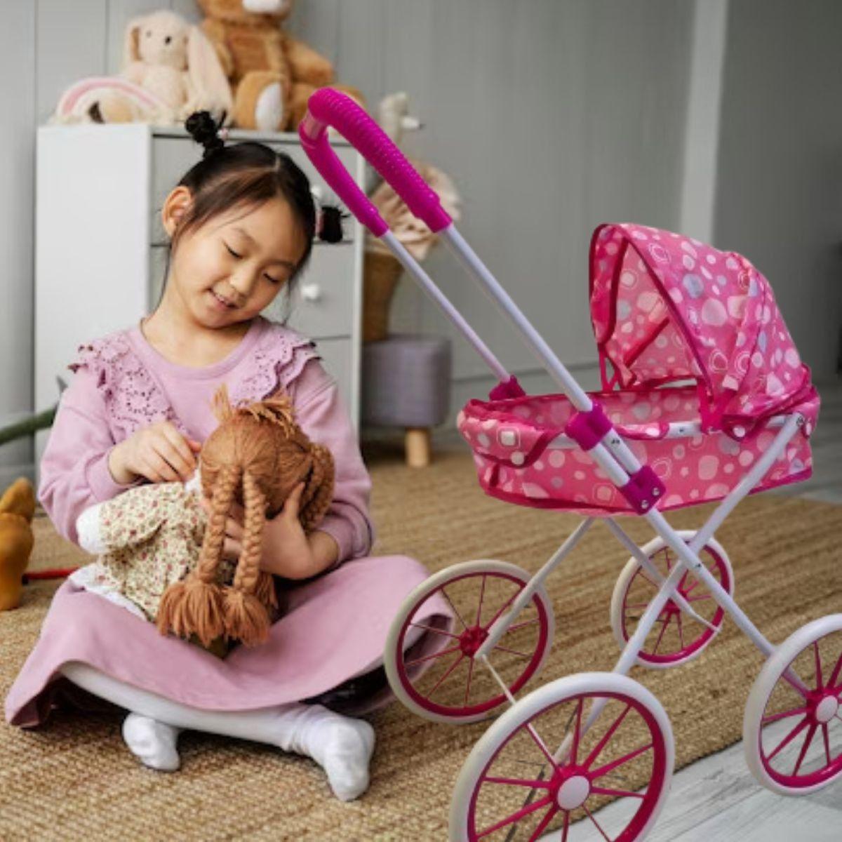 JUGUETE COCHE PARA MUÑECA CARRIOLA  NIÑAS DIVERTIDO LAU-1