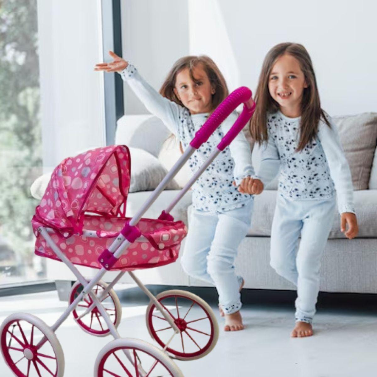 JUGUETE COCHE PARA MUÑECA CARRIOLA  NIÑAS DIVERTIDO LAU-6