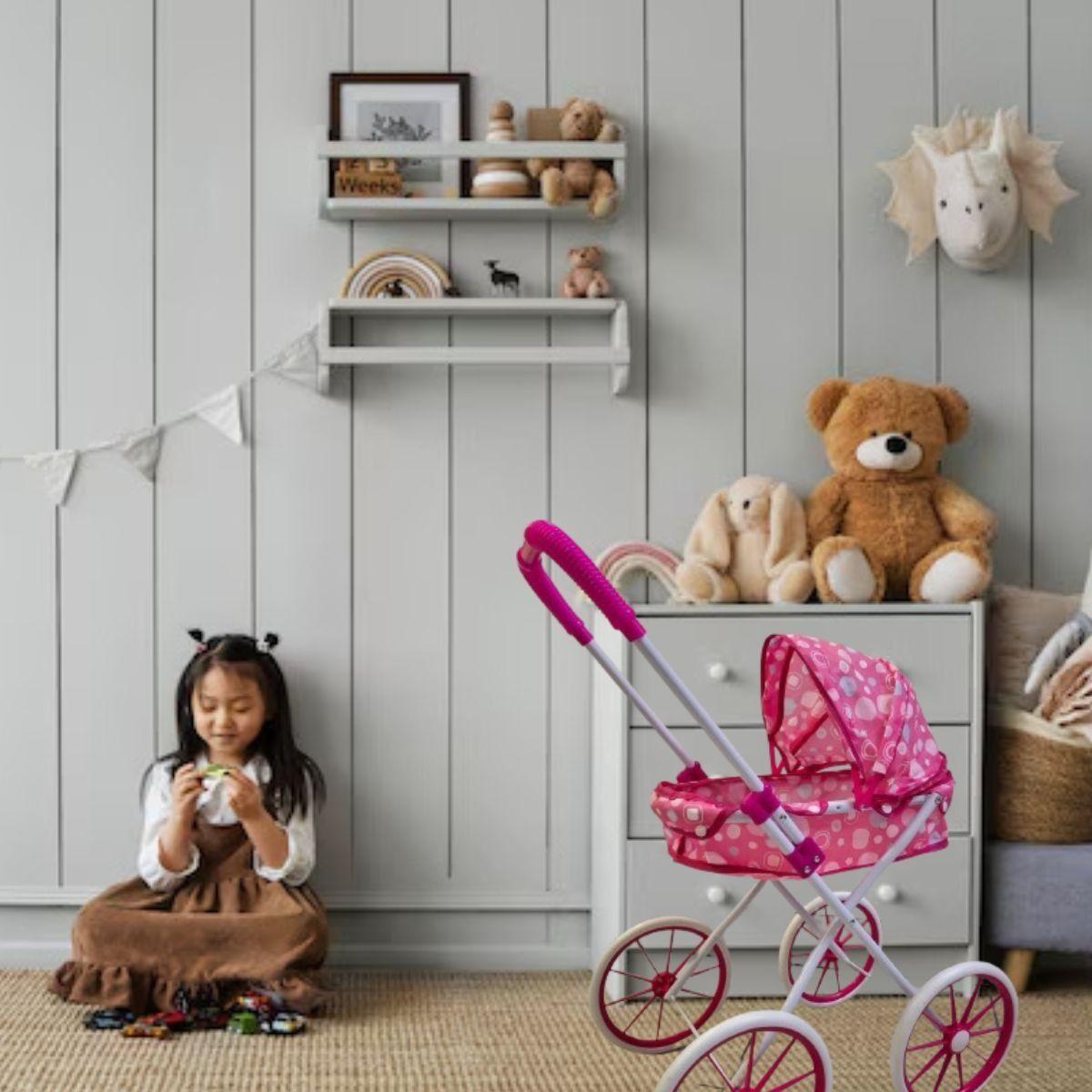 JUGUETE COCHE PARA MUÑECA CARRIOLA  NIÑAS DIVERTIDO LAU-7