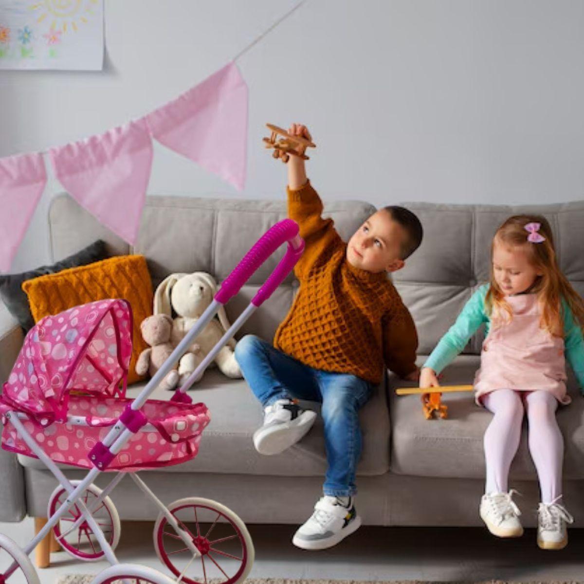 JUGUETE COCHE PARA MUÑECA CARRIOLA  NIÑAS DIVERTIDO LAU-8