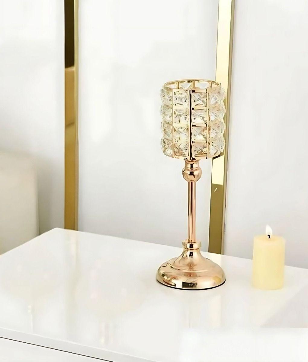 Portavelas Candelabro Decorativo Brillante Moderno Mesa Jhn-7