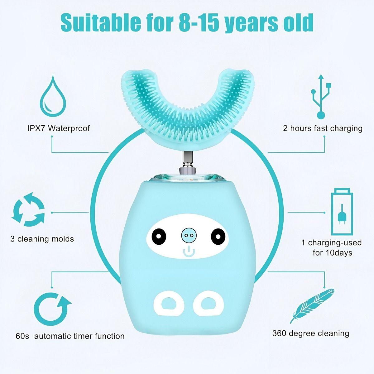 Cepillo Dientes Recargable U Automático Ultrasónico Jhn-2