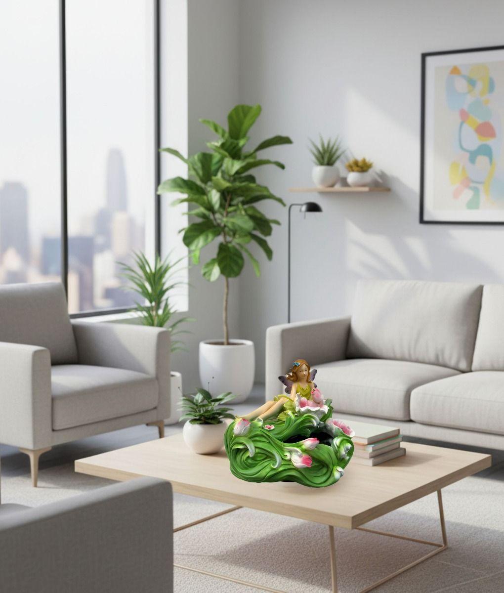 Figura Decorativa Hada Flor Estatua Elegante Adorno Jhn-7