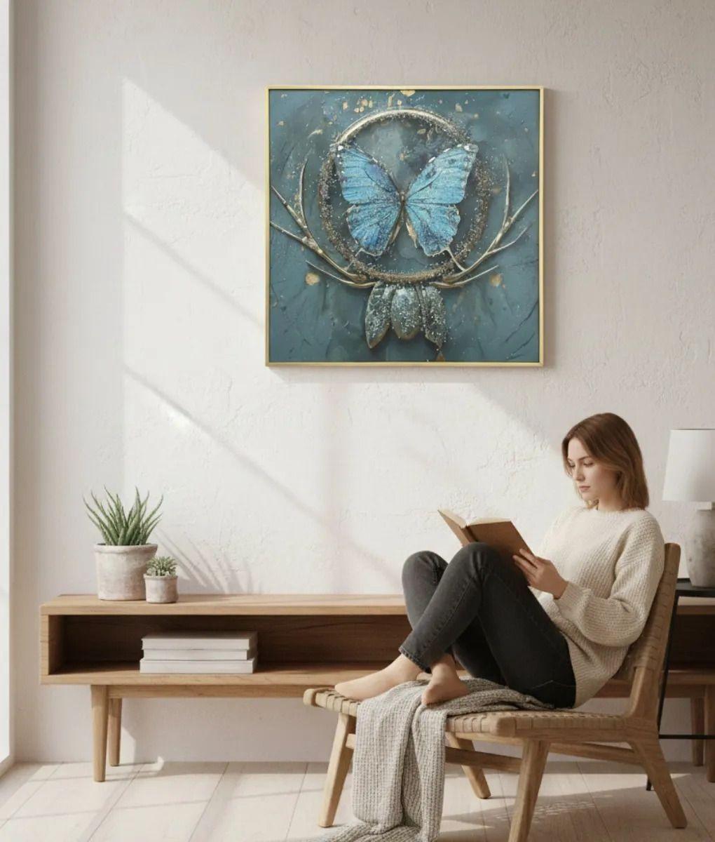 Cuadro Decorativo Pared Contemporáneo Mariposa Fantasía Jhn-6