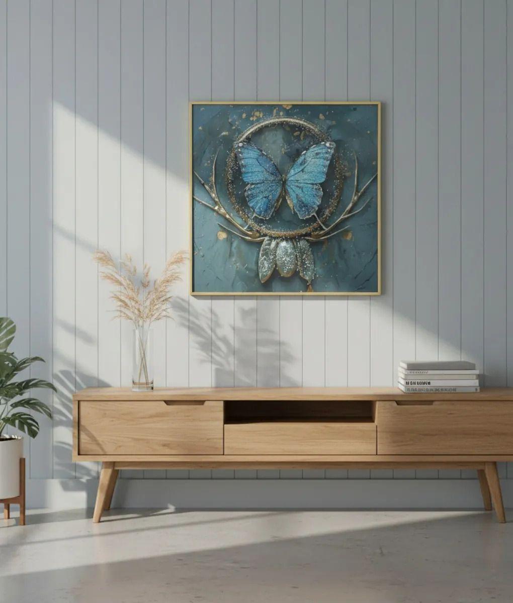 Cuadro Decorativo Pared Contemporáneo Mariposa Fantasía Jhn-7