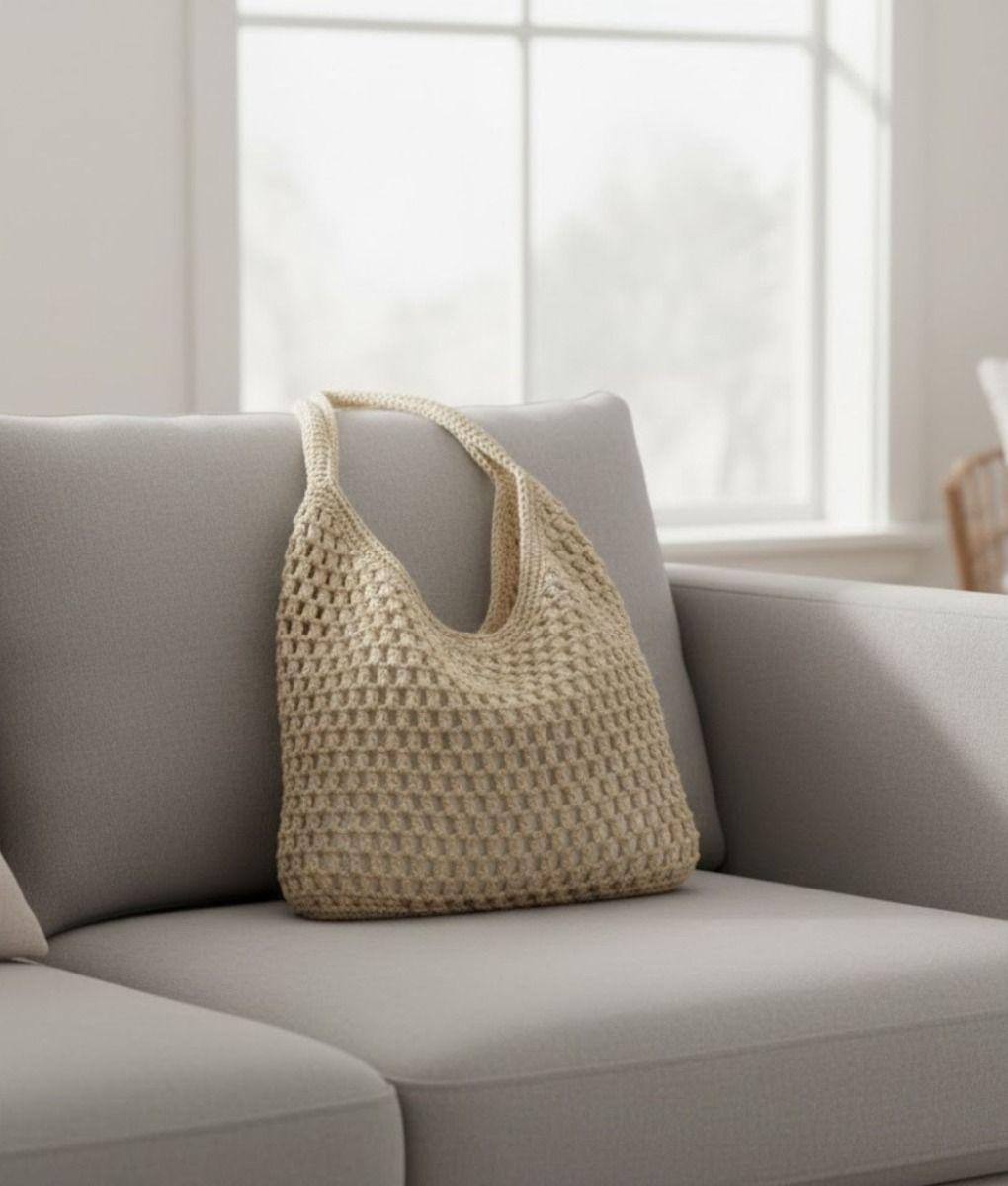 Cartera Bolso Verano Calado Diseño Artesanal Casual Jhn-5