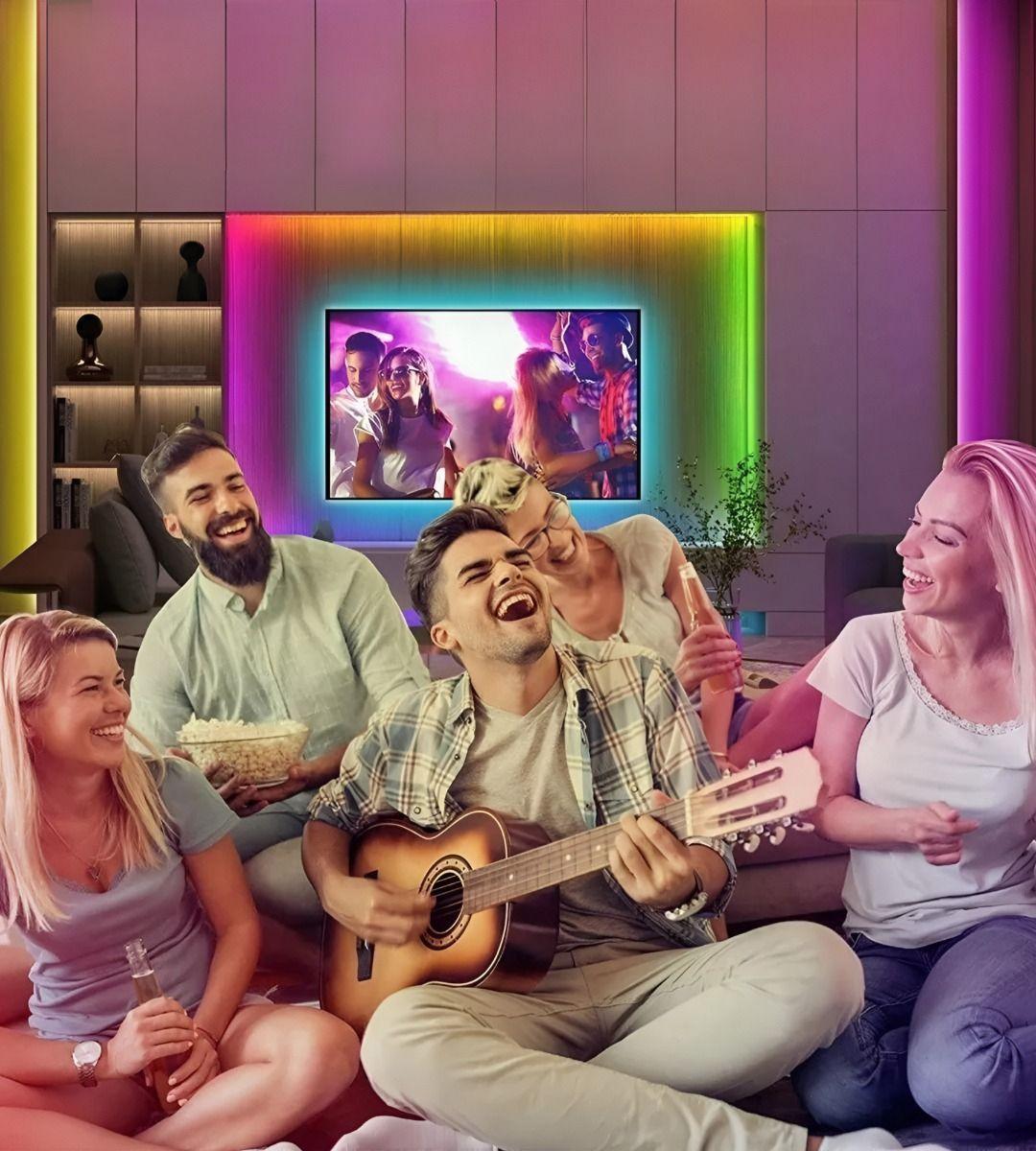 Cinta De Luces LED RGB Iluminación Decorativa 24V 10m Jhn-5