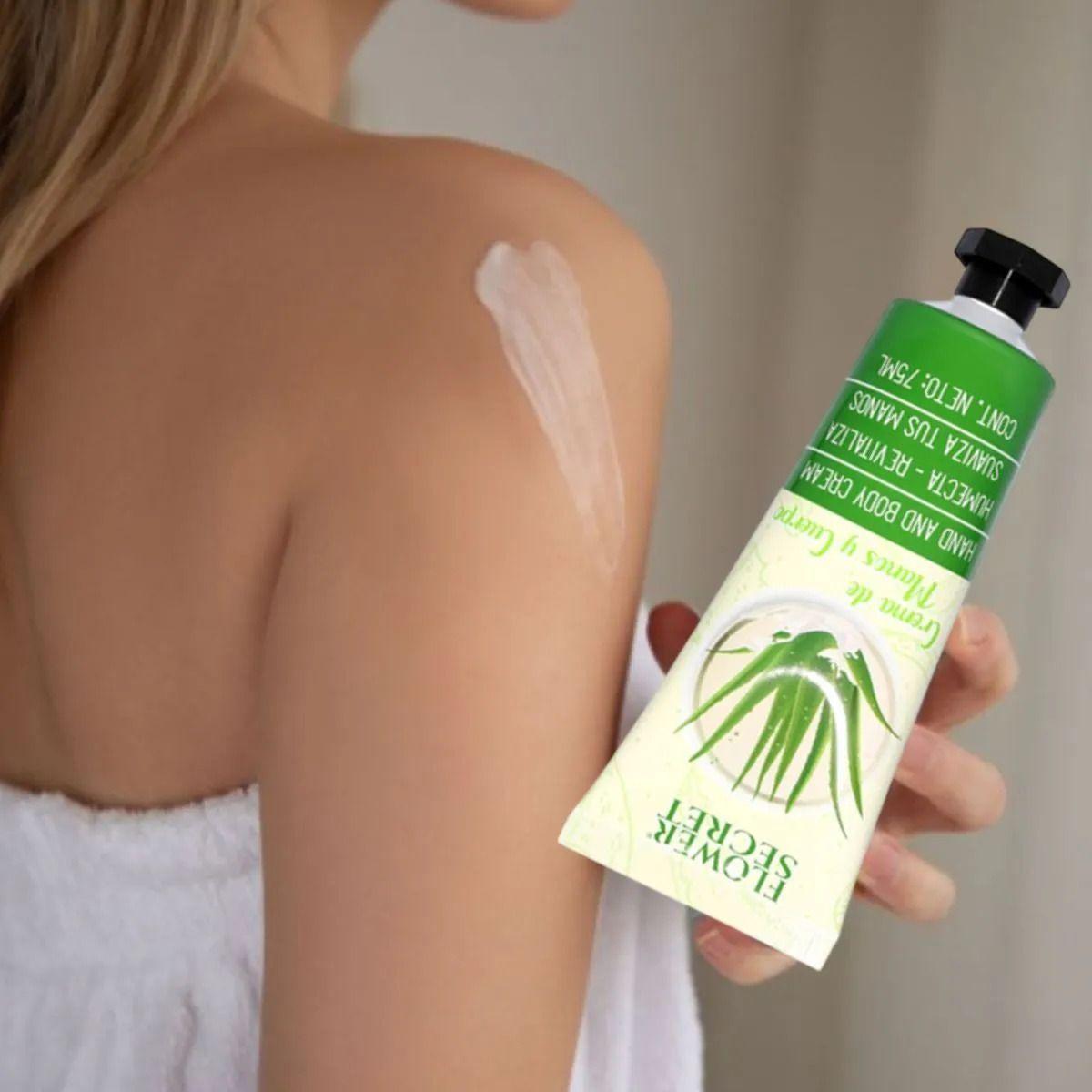 Set 6 Cremas de Manos Corporal Aloe Vera Hidratante Lau-6