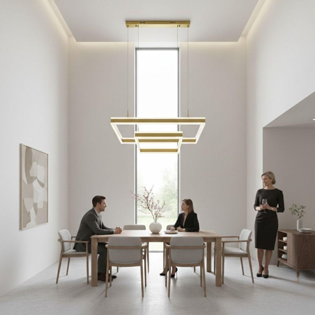 Lámpara Techo Colgante Geométrica Moderna Decorativa Jhn-2