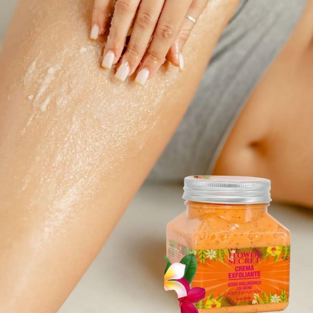 Set 2 Crema Exfoliante Corporal Ac. Hialuronico Colageno Lau-3