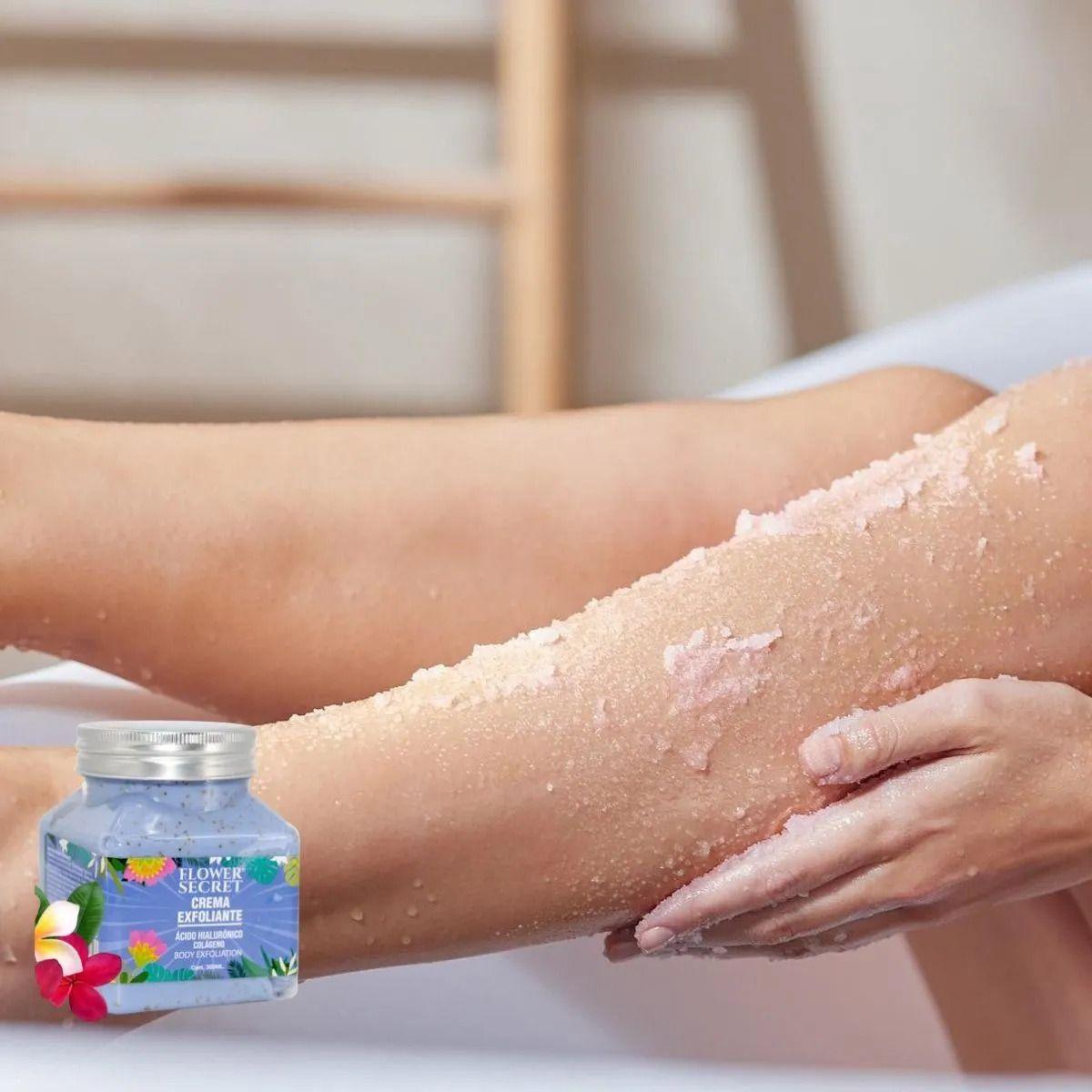 Set 2 Crema Exfoliante Corporal Ac. Hialuronico Colageno Lau-4