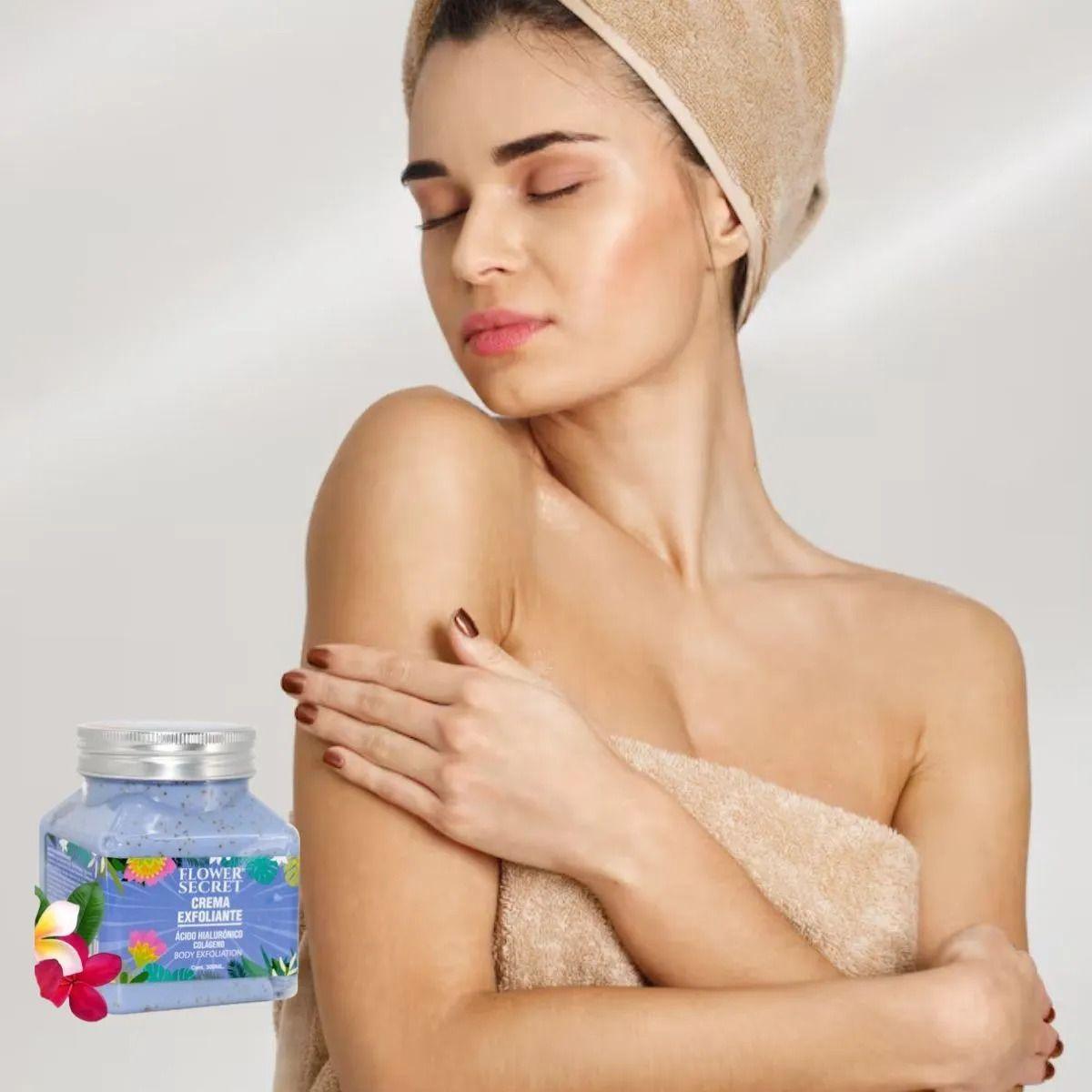 Set 2 Crema Exfoliante Corporal Ac. Hialuronico Colageno Lau-9