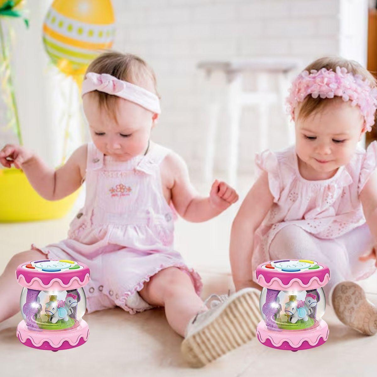 JUGUETE MULTIFUNCIONAL FORMA TAMBOR CARRUSEL INTERACTUA LAU-2