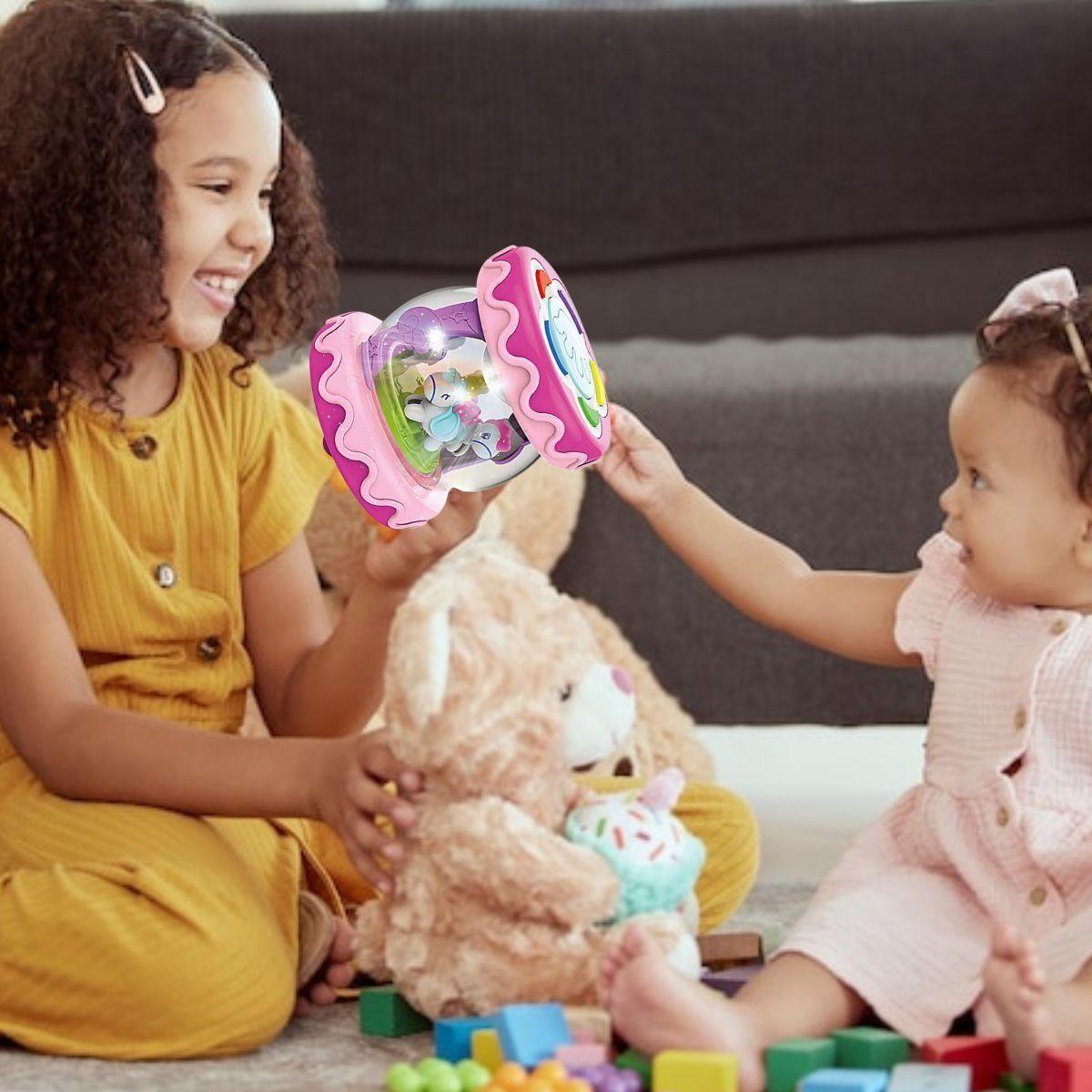 JUGUETE MULTIFUNCIONAL FORMA TAMBOR CARRUSEL INTERACTUA LAU-8