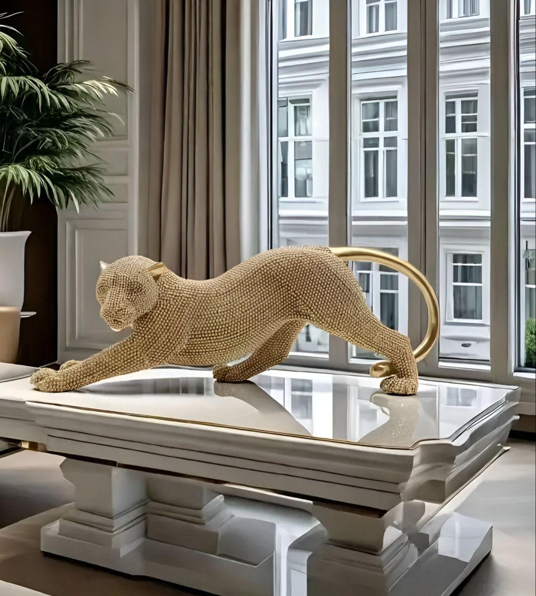 Estatua Animal Escultura Artesanía Coleccionable Dorado Jhn-3