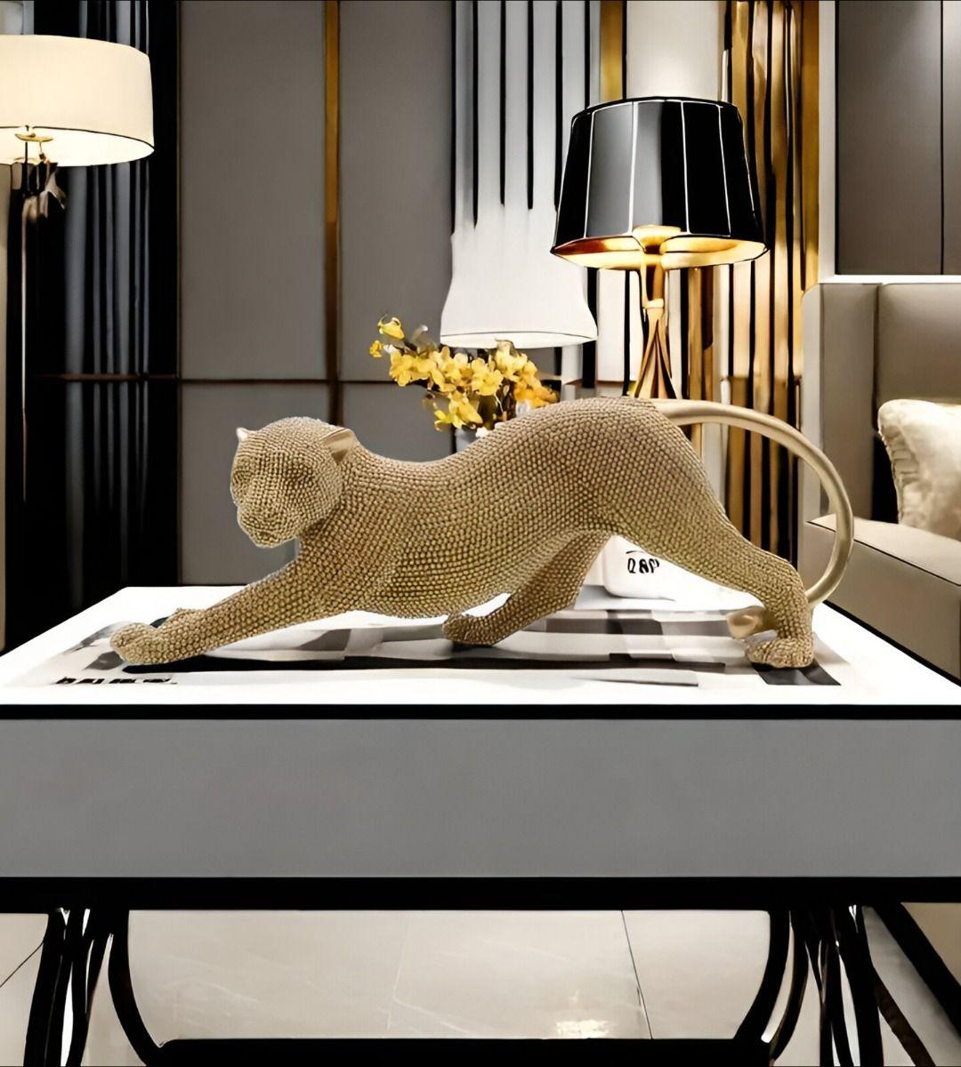 Estatua Animal Escultura Artesanía Coleccionable Dorado Jhn-4