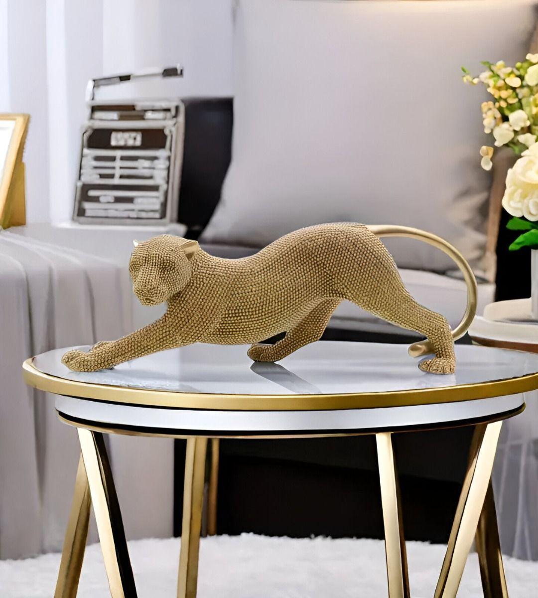 Estatua Animal Escultura Artesanía Coleccionable Dorado Jhn-7