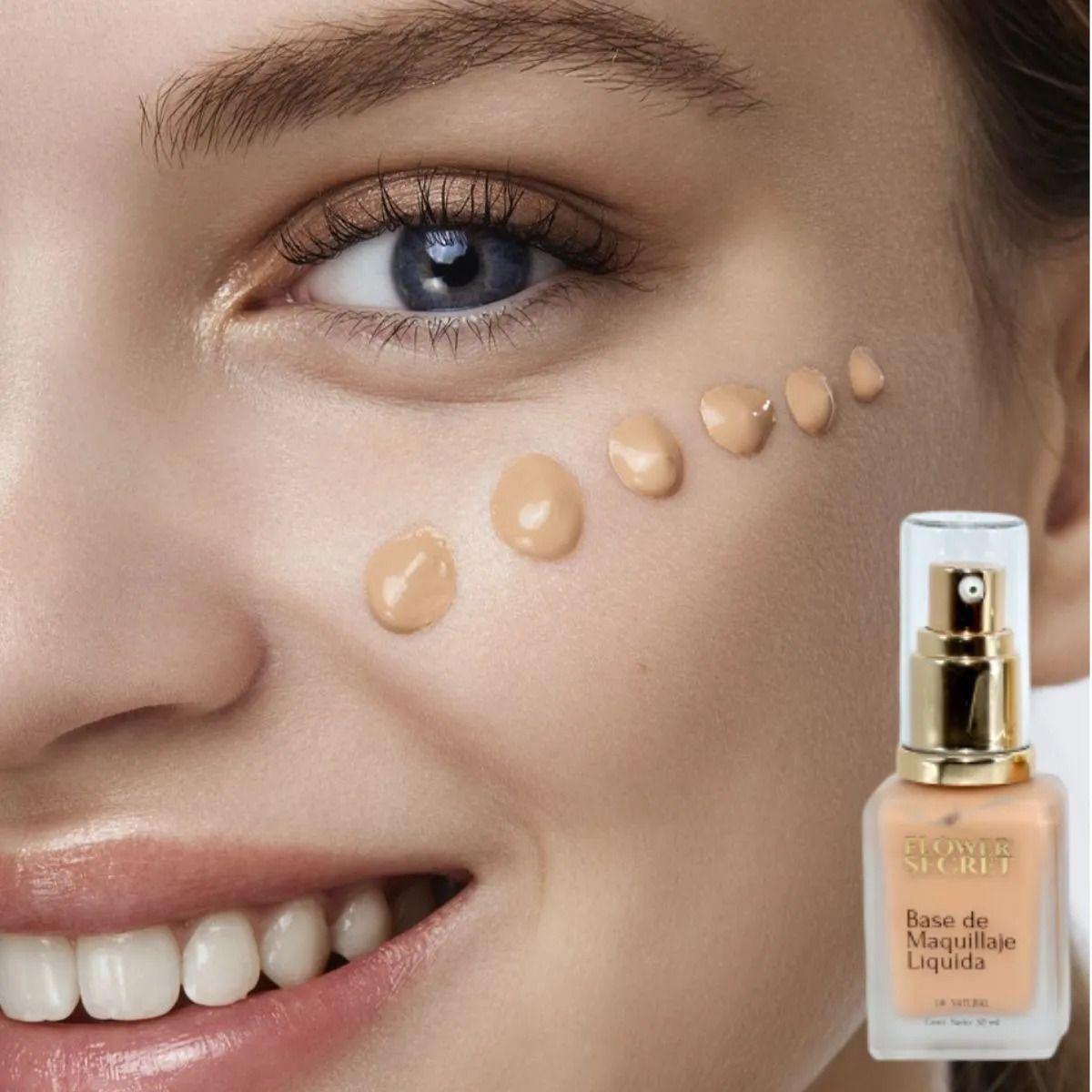 PACK 12 BASES DE MAQUILLAJE LIQUIDA 30ML ACABADO NATURAL LAU-4