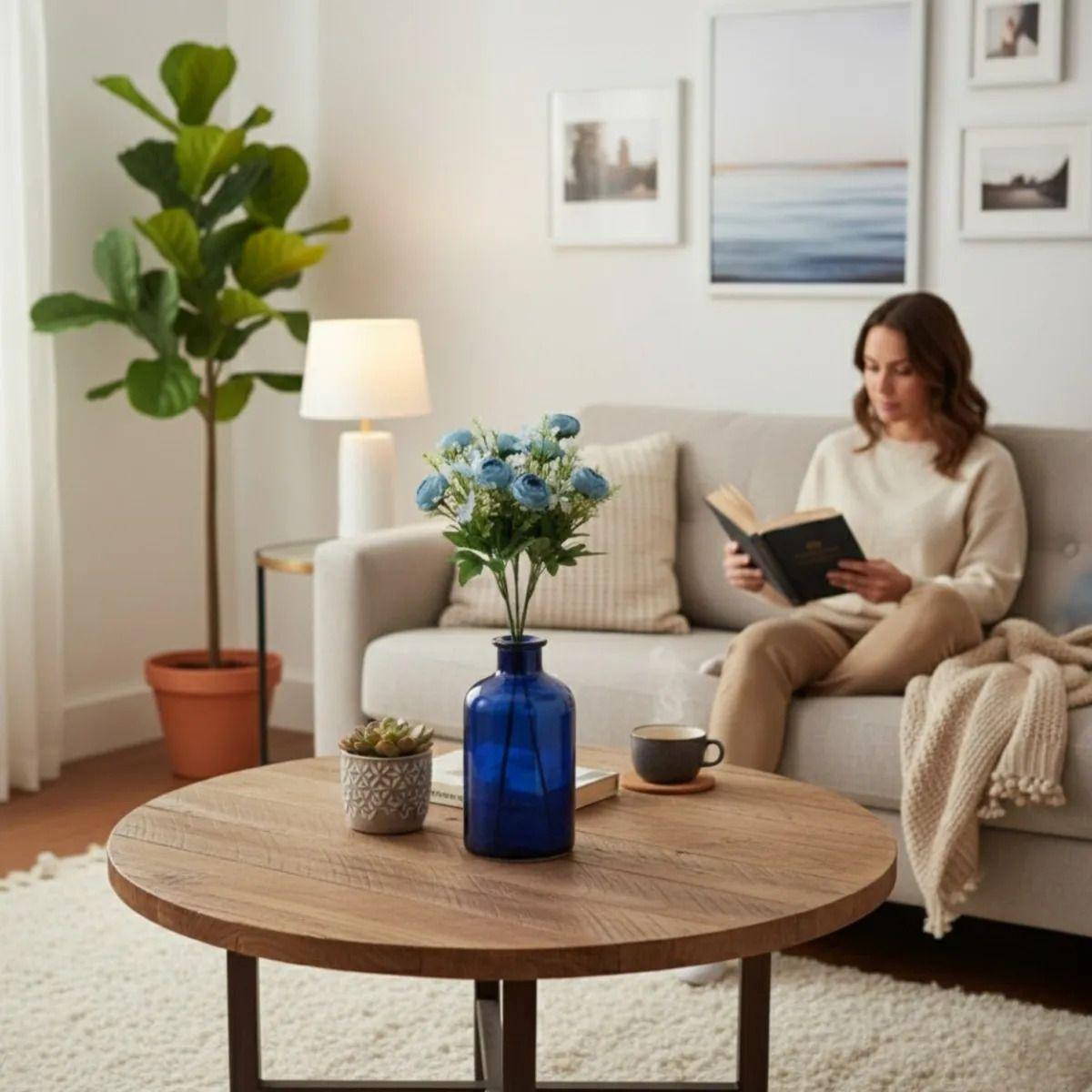 Set 3 Ramo Flores Silvestres Frescura Artificial Adorno Jhn-2