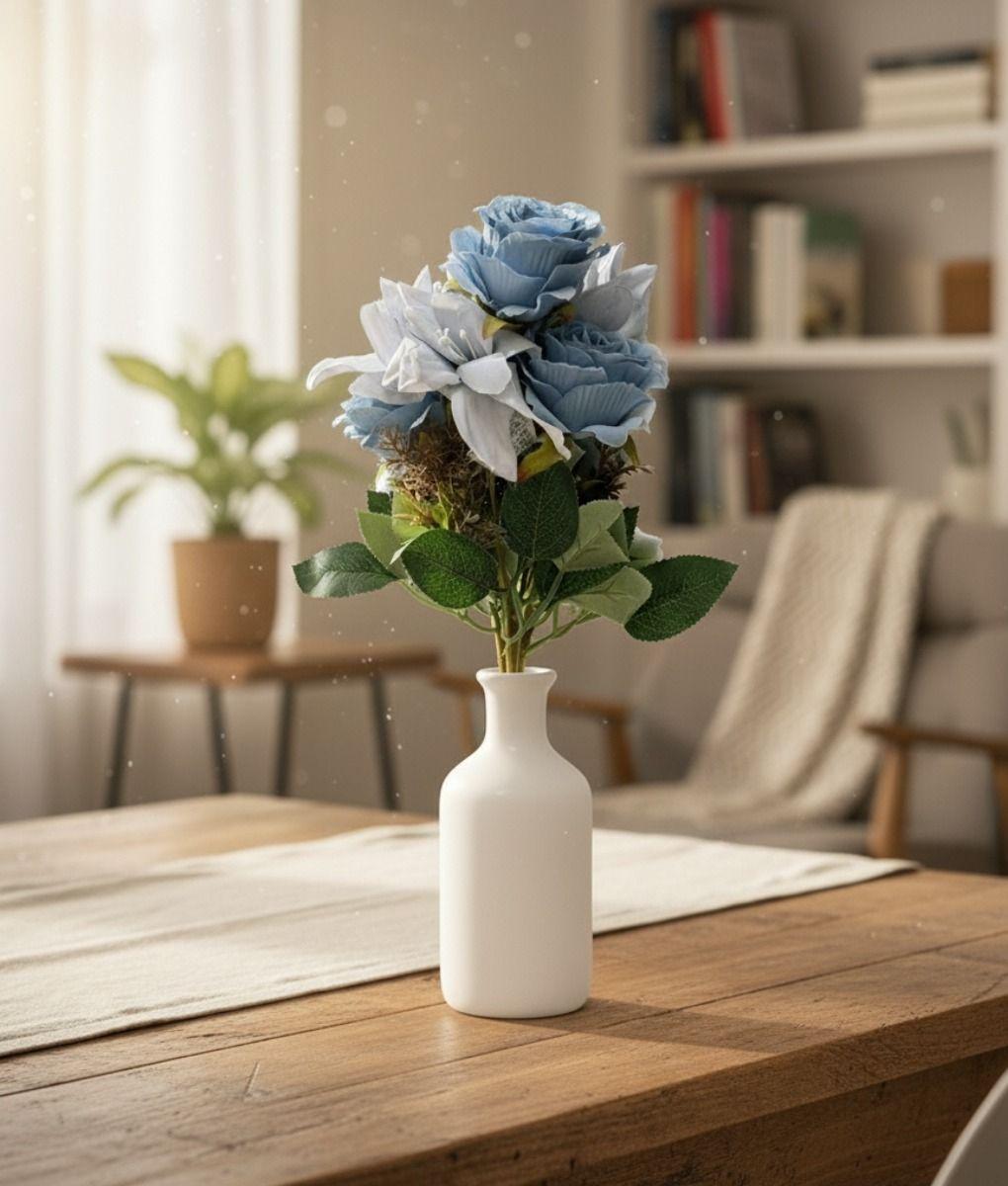 Set 3 Arreglo Flores Artificiales Ramo Atemporal Adorno Jhn-9