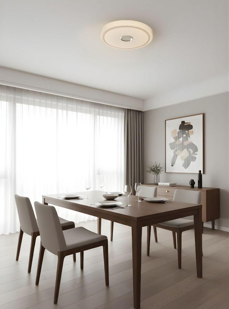 Lámpara Techo Decorativa Plafón Circular Diseño Anillos Jhn-5