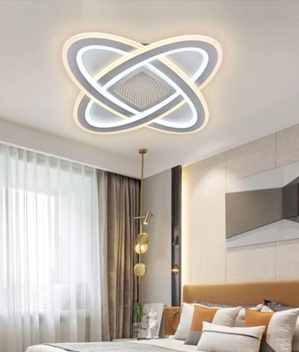 Lámpara Techo Decorativa LED Óvalos Efecto 3D Jhn-6