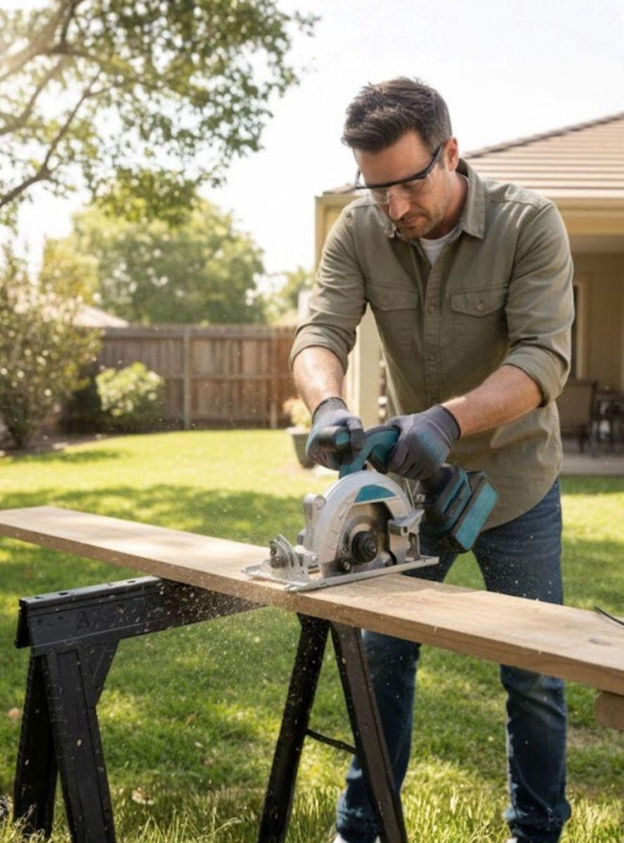 Sierra Circular Inalámbrica Diseño Ergonómico Compacto Jhn-4